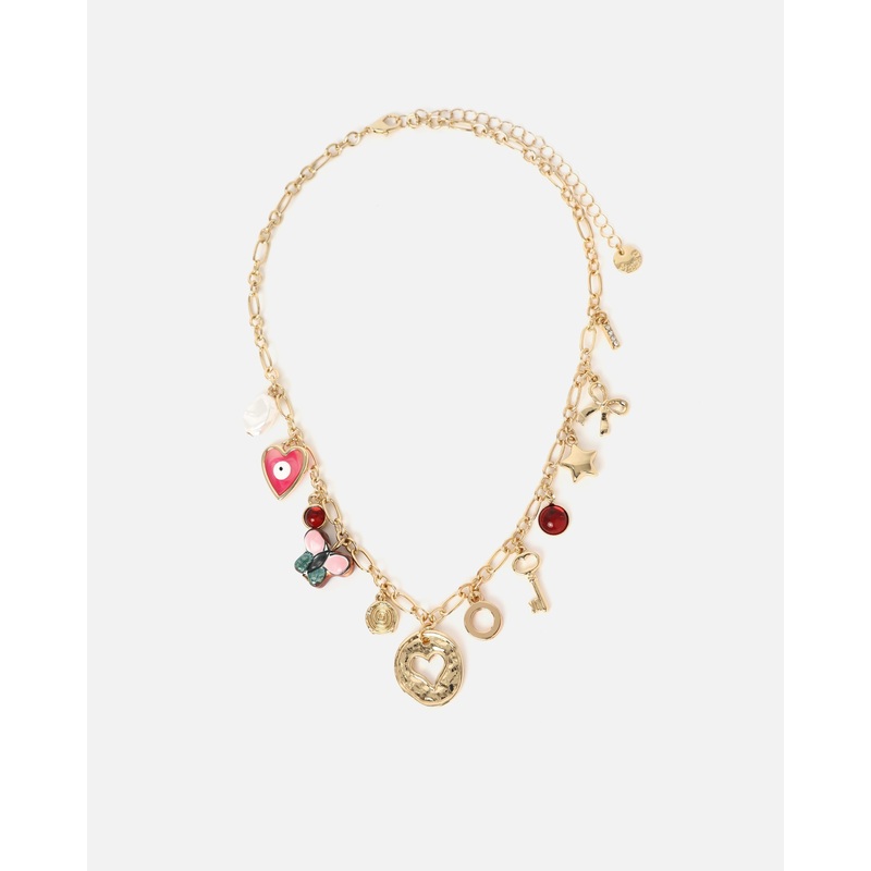 Tulipas collar corto con colgantes