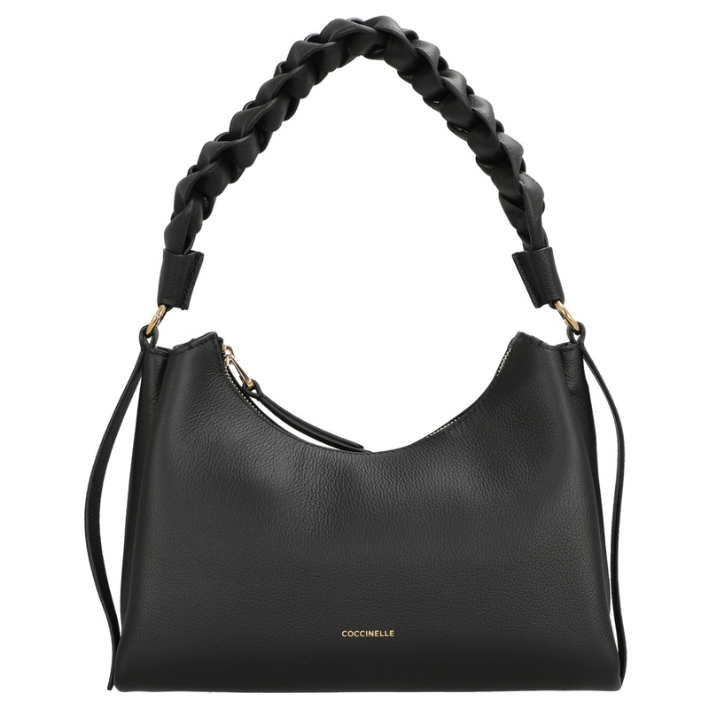 Coccinelle Boheme Grana Double - Henkeltasche S 30 cm (noir/cognac)