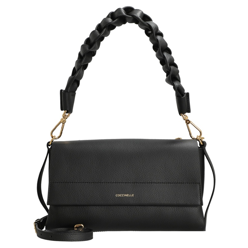 Coccinelle Boheme Grana Double - Umhngetasche 26 cm (noir, cognac)