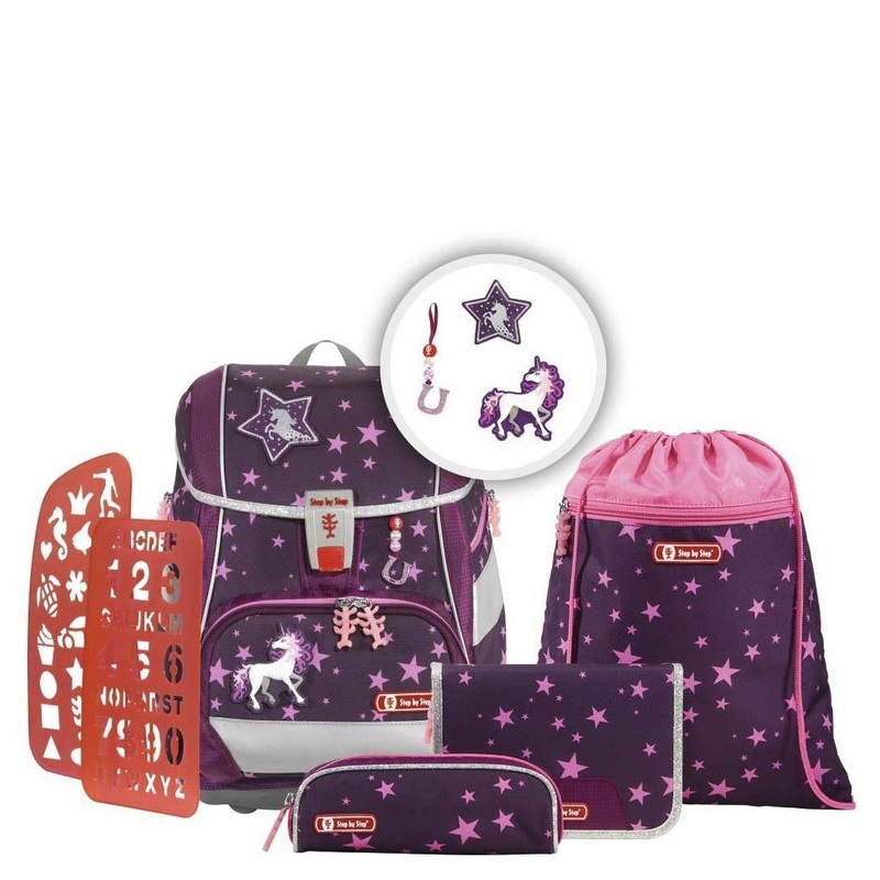Step by Step 2in1 Plus - Schulranzen Set 6tlg. (Unicorn)