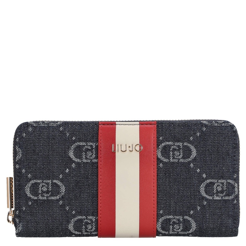 Liu Jo Caliwen - Geldbrse XL 12 cc 19 cm (blu denim)