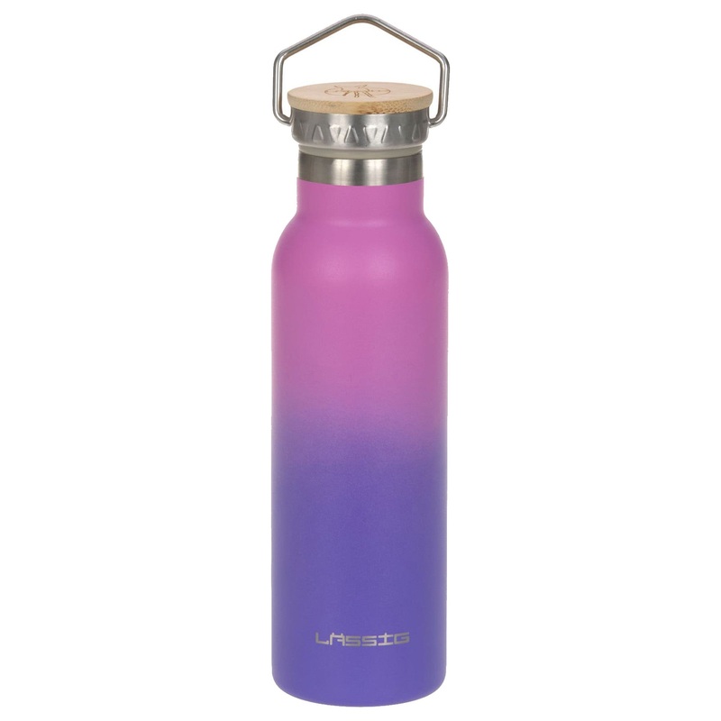 Lssig Double Walled Bottle Stainless Steel Unique - Trinkflasche 460ml (Unique Gradient Purple)