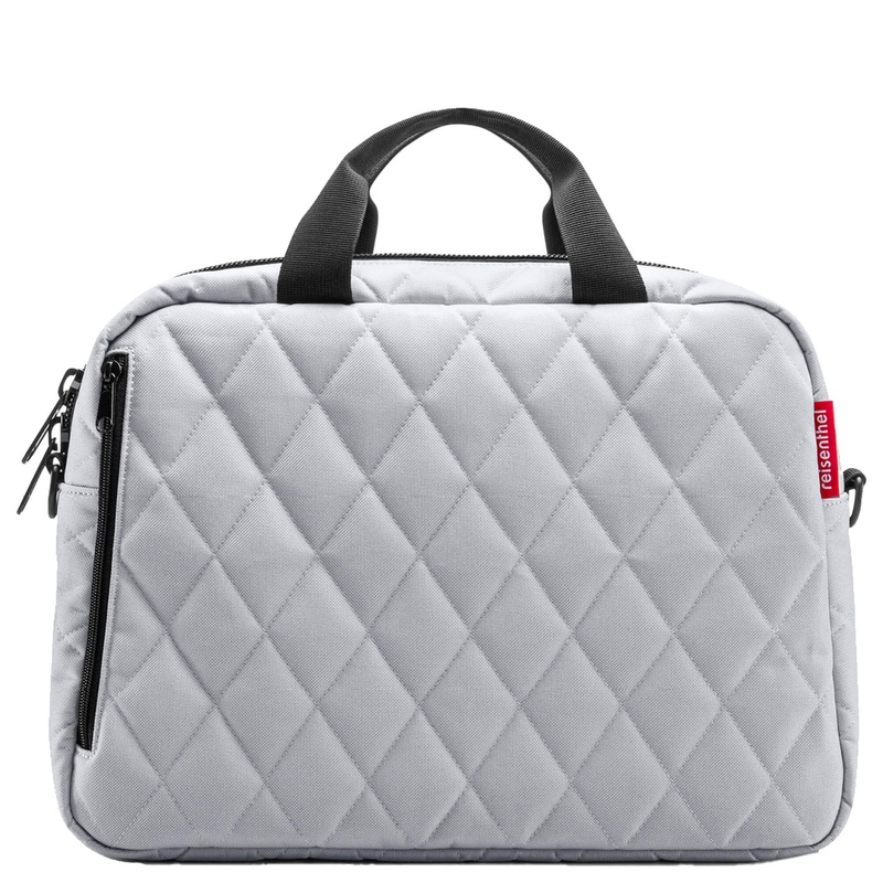 reisenthel travelling notebook bag - Aktentasche 14" 40 cm (rhombus light grey)