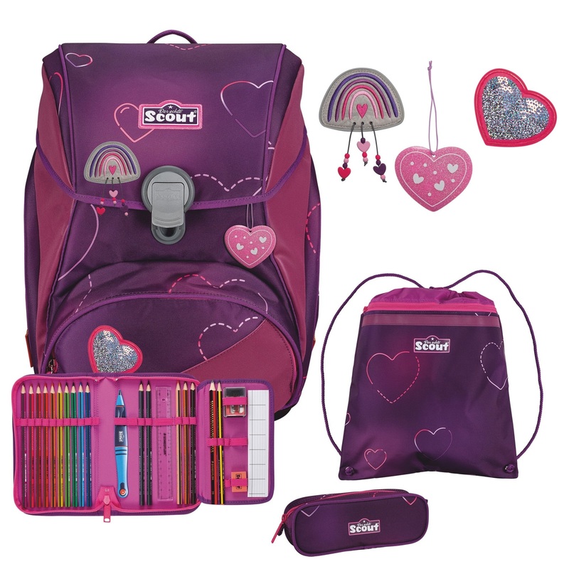 Scout Alpha Exklusiv Superflash - Schulranzen Set 4tlg. (Lovely)