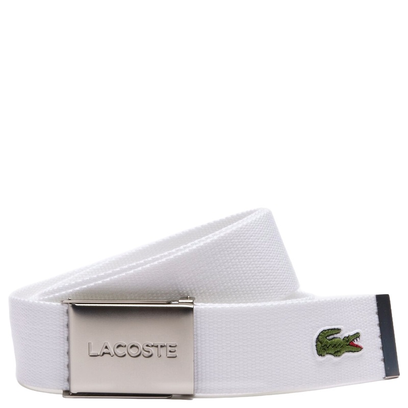 Lacoste L.12.12 Concept - Grtel 4 cm (white, 100 cm)
