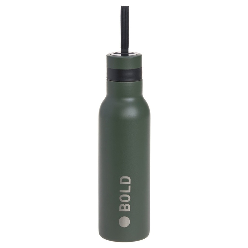Lssig Double Walled Bottle Stainless Steel Bold - Trinkflasche (Dark Olive)