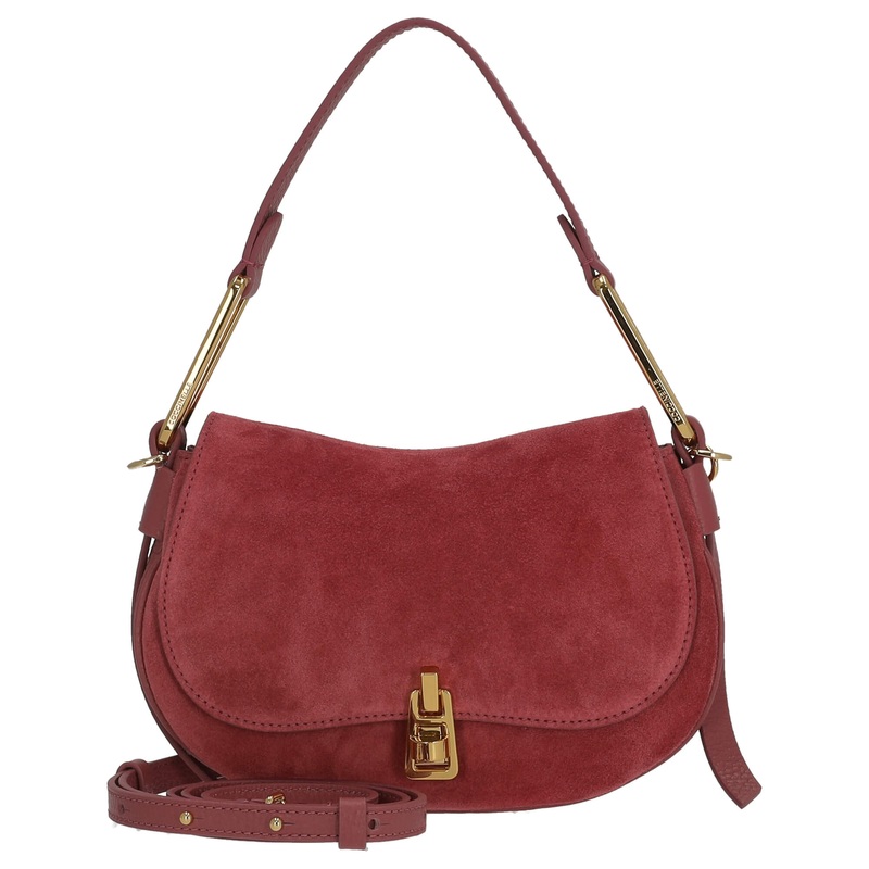 Coccinelle Magie Suede - Schultertasche 22 cm (rosewood/rosewood)