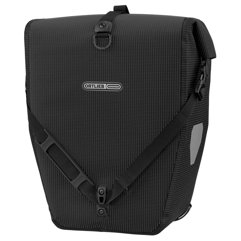 Ortlieb Back-Roller High-Vis QL3.1 - Rolltop Hinterradtasche 42 cm (black reflective)