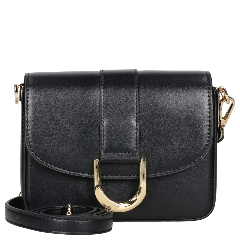 Seidenfelt Nellim - Umhngetasche 18 cm (black/gold)