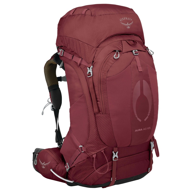 Osprey Aura AG 65 Women WXS/S - Trekkingrucksack 82 cm (berry sorbet red)