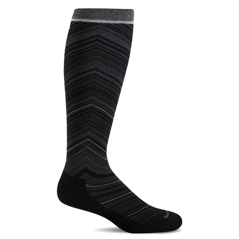 Women's Full Flattery Wide Calf Fit Compression Sock-black : M/L