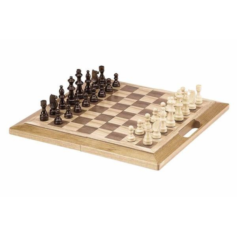 16" Hardwood Folding Chess Set