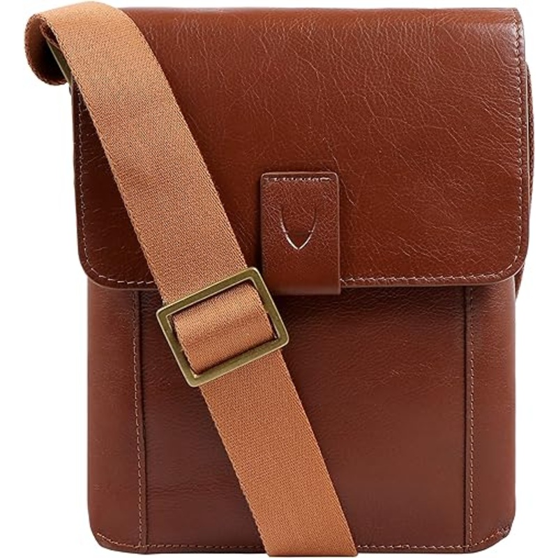 Aiden Leather Small Crossbody-tan