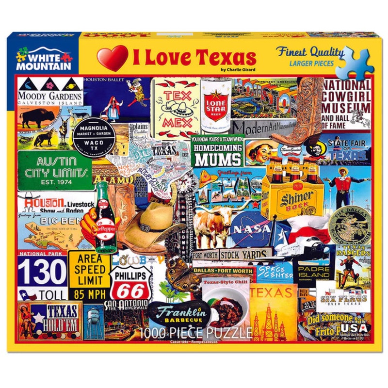 I Love Texas Puzzle -1000 piece