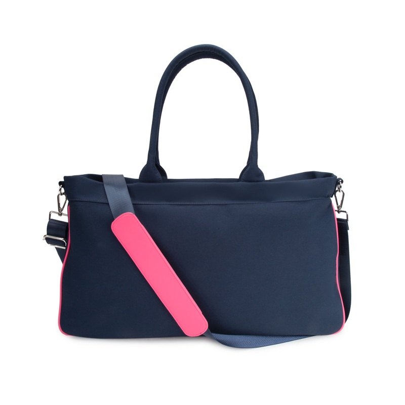 Mahjong Tote Bag with Pouches - Navy