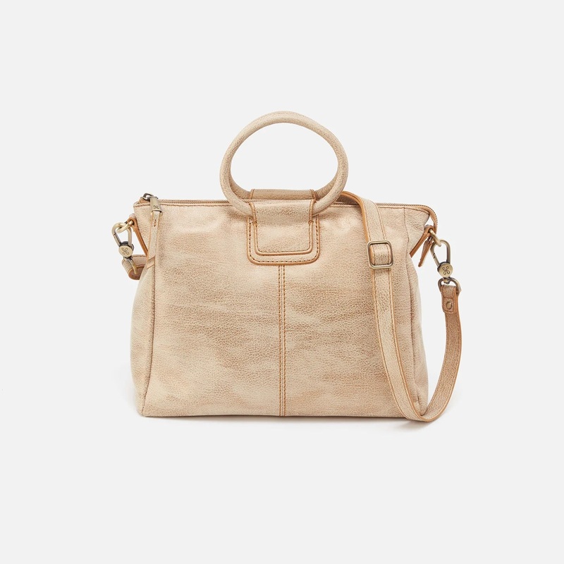 Sheila Medium Satchel - Gold Leaf