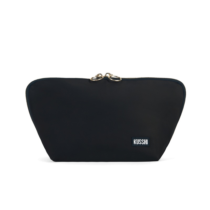 Signature Makeup Bag Black with Red