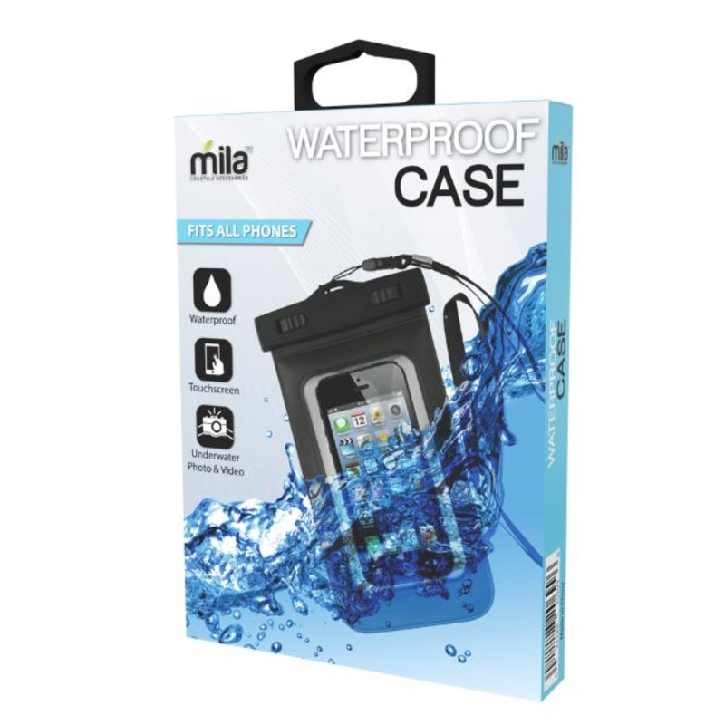 Waterproof Phone Case and Pouch -Black