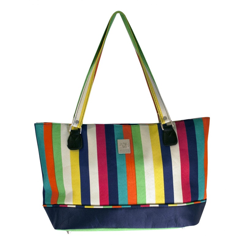 Jenni Chan Multi Stripes Computer Tote