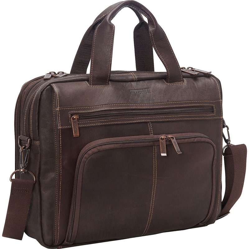 Kenneth Cole Reaction "Out Of The Bag" Double Gusset Expandable Top Zip Portfolio