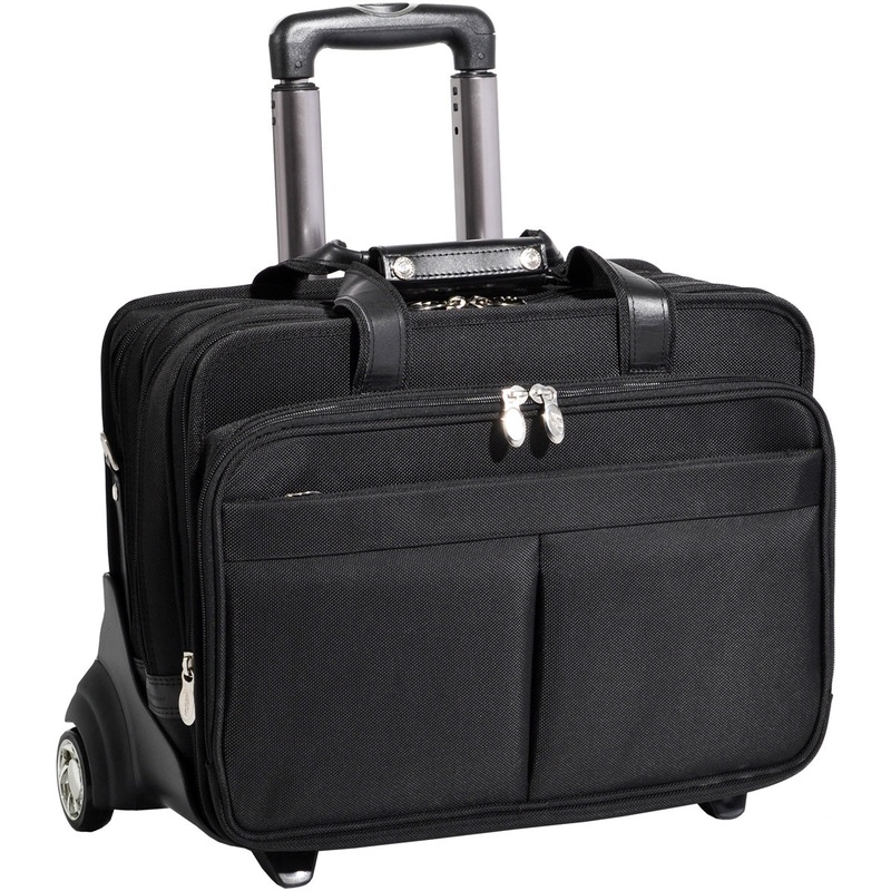 Mcklein R Series Roosevelt Nylon 17In Wheeled Laptop Case
