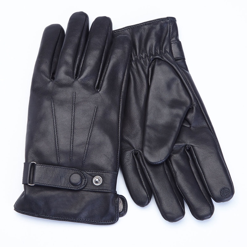 Royce Leather Premium Men'S Lambskin Touchscreen Gloves - Medium