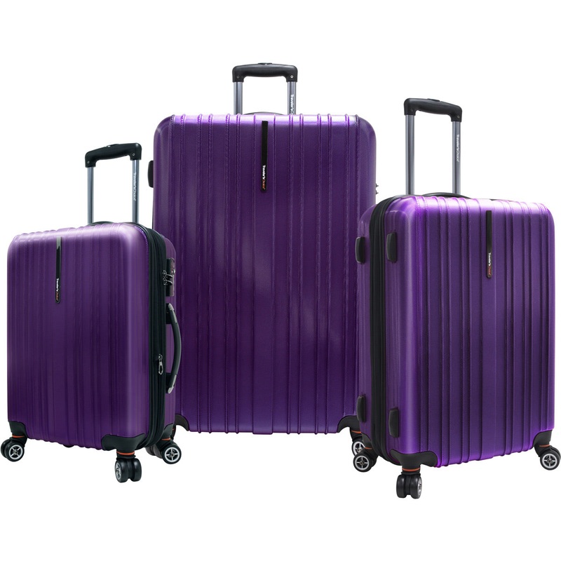 Traveler'S Choice Tasmania 100% Pure Polycarbonate 3 Piece Expandable Spinner