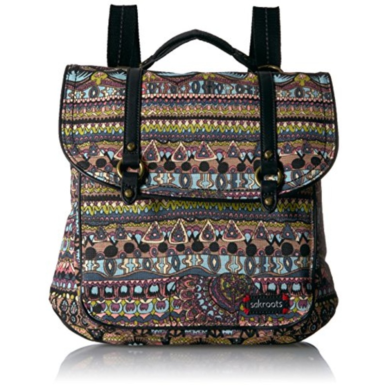 Sakroots Women's Artist Circle Convertible Backpack, Taupe One World