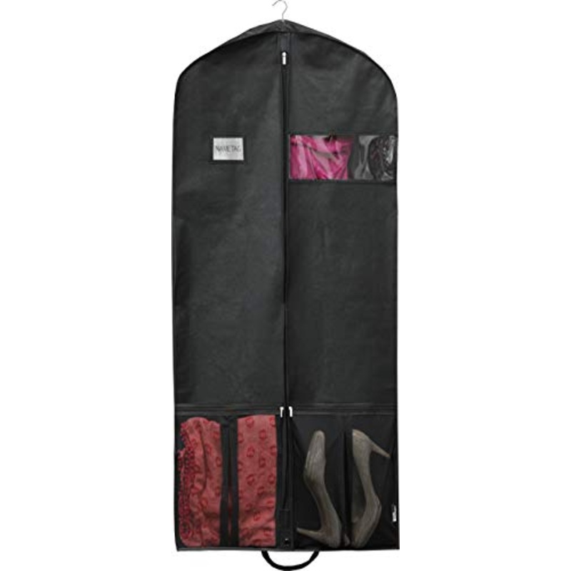 Simple Houseware 60-Inch Heavy Duty Garment Bag w/Pocket for Suits, Tuxedos, Dresses, Coats