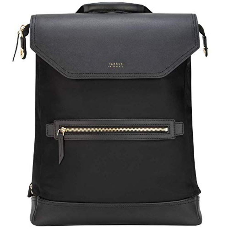 Targus Newport Convertible 2-in-1 Backpack Purse Bag, Sleek Professional Business Messenger Backpack, Protective Sleeve fits 15-Inch Laptop and Tablet, Black (TSB965GL)
