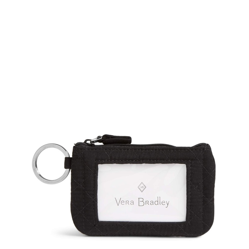 Vera Bradley Women's Microfiber Zip, Classic Black