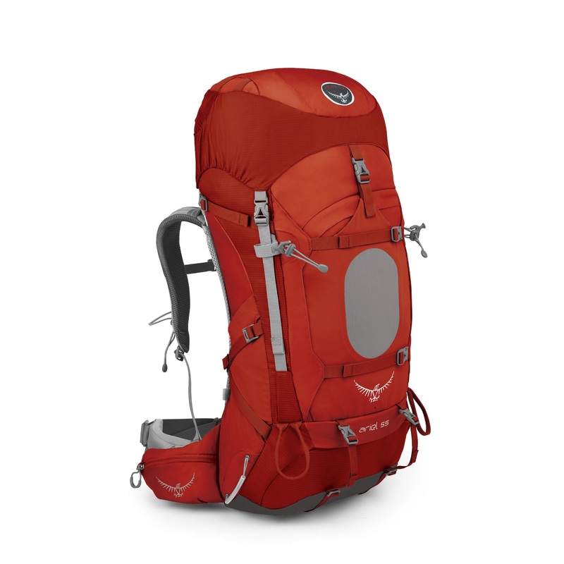 Osprey Women's Ariel 55 Backpack, Vermillion Red, Small