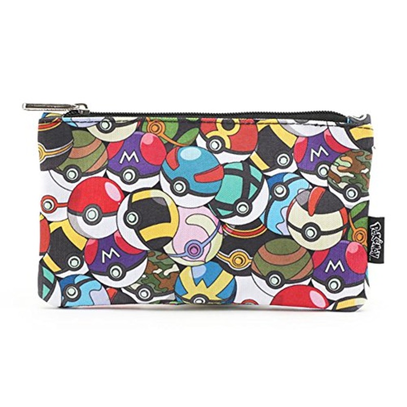 Pokemon by Loungefly Multi Pokeballs School Pencil Case or Cosmetic Bag