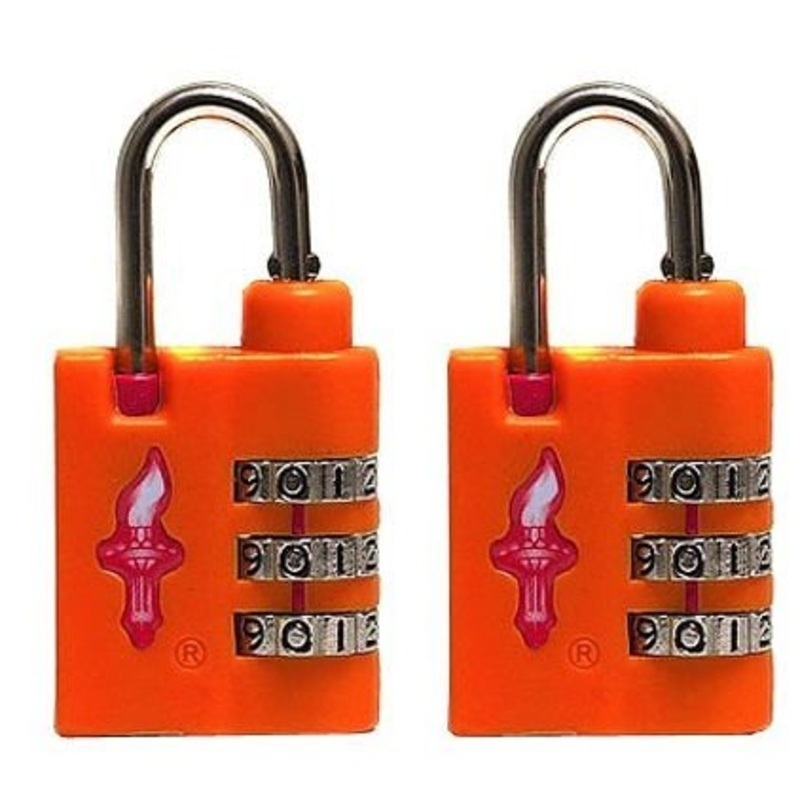 Safe Skies 36 Global Tsa Lock 2P - Tangerine Orange