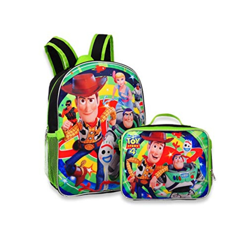Toy Story 4 - 16" Backpack with Detachable Matching Lunch Box