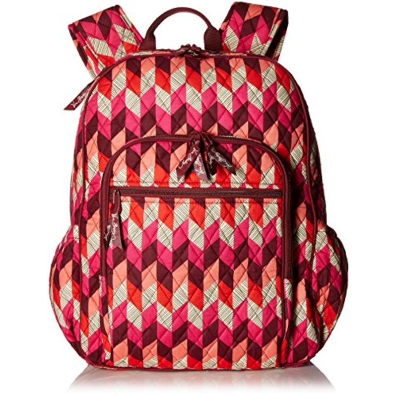 Vera Bradley Women's Campus Tech Backpack, Signature Cotton, Bohemian Chevron