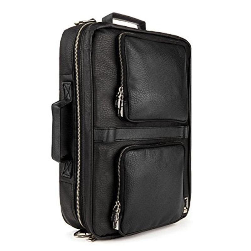 Lencca Quadra 4-In-1 Backpack + Messenger + Briefcase + Tote Bag For Up To 15.6 Inch Laptops -