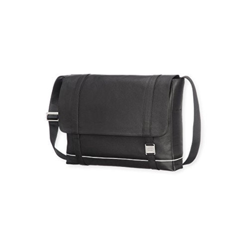 Moleskine Lineage Messenger Bag, Leather, Black