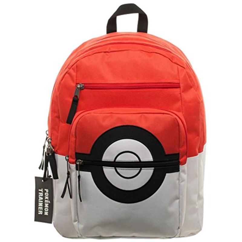 Pokemon Pokeball Backpack With Charm 15 X 18In