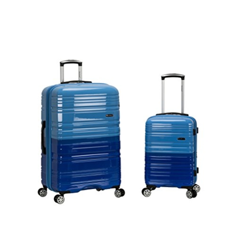 Rockland 20", 28" 2 Pc Expandable Polycarbonate Spinner Set, 2Toneblue