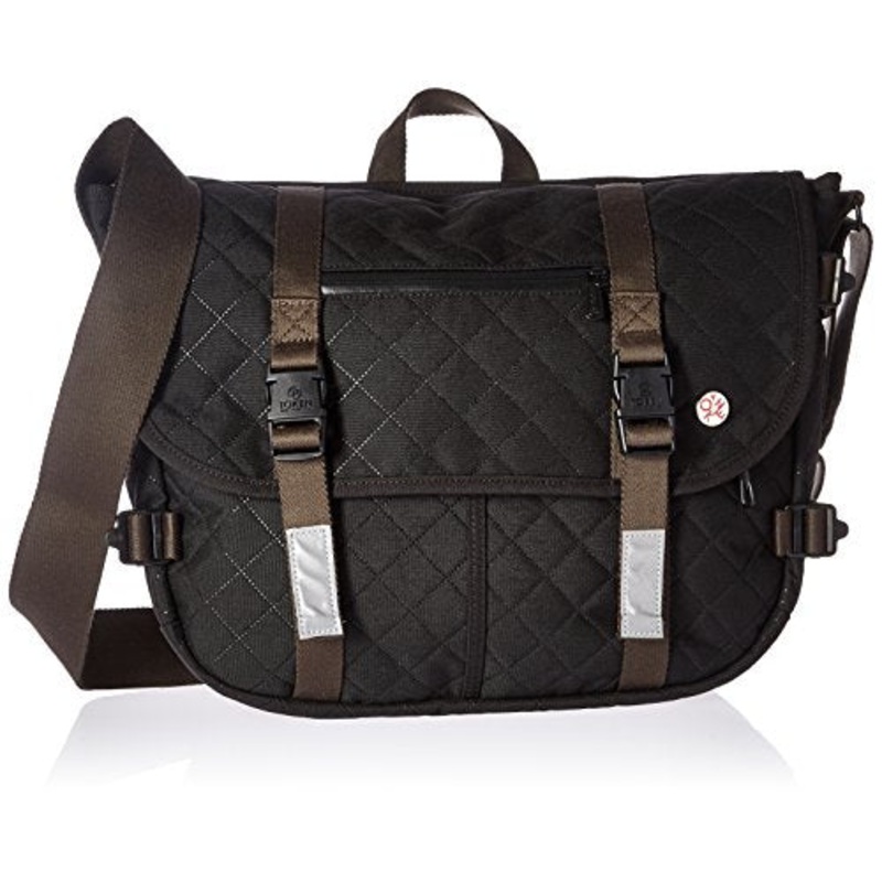 Token Bags Quilted Lorimer Lite Messenger Bag, Black, One Size