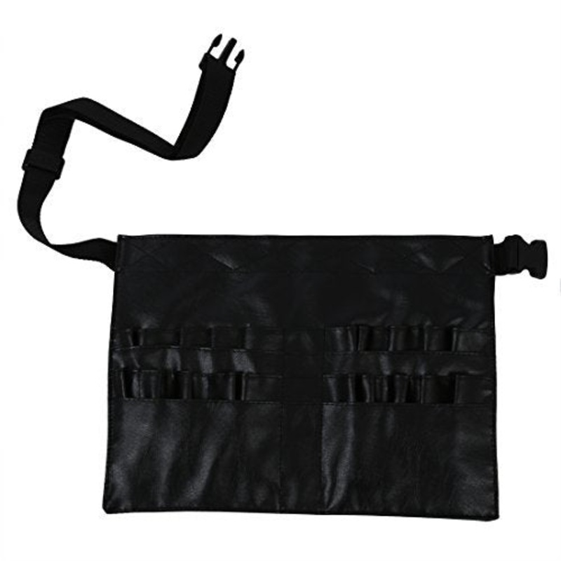 Toogoo(R) Pvc Cosmetic Makeup Brush Apron With Artist Belt Strap Professional Bag
