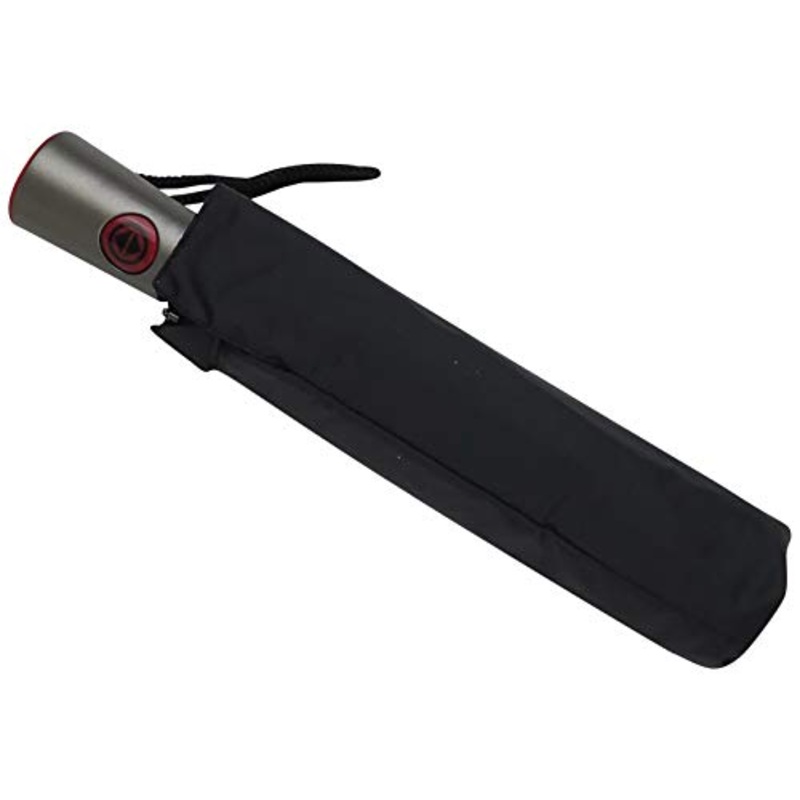 TOTES MINI AUTO OPEN AUTO CLOSE W TITAN TECH UMBRELLA (Black)