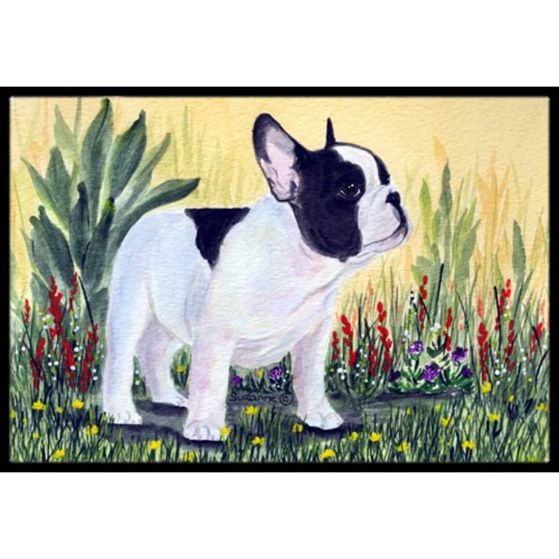 Caroline'S Treasures Ss8109Jmat French Bulldog Indoor Or Outdoor Doormat, 24" X 36", Multicolor