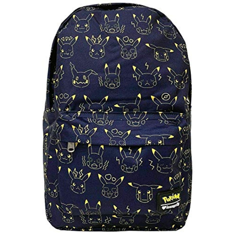 Loungefly x Pokemon Pikachu Expressions Nylon Backpack, Multicolored, One Size