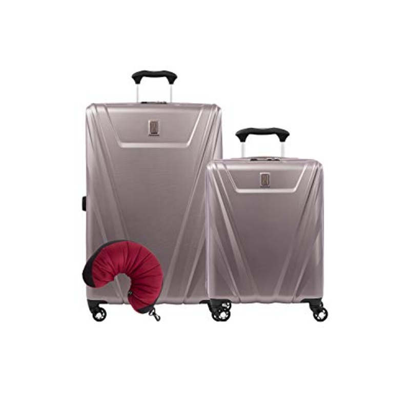 Travelpro Maxlite 5 Hardside 3-PC Set: Int'l C/O and Exp. 29-Inch Spinner with Travel Pillow (Dusty Rose)
