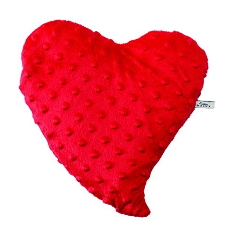 Bucky Heartwarmer, Soothing, Hot & Cold Therapy Pillow, All Natural Buckwheat Seed Filling, Extra