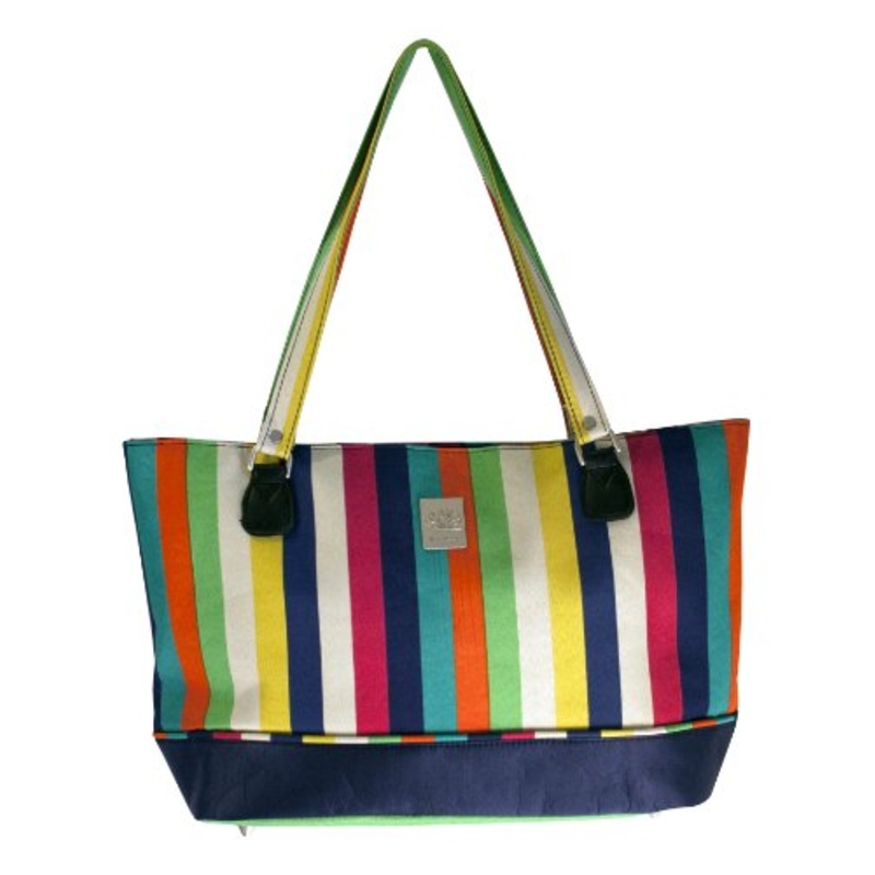 Jenni Chan Computer Tote, Multi Stripes, One Size