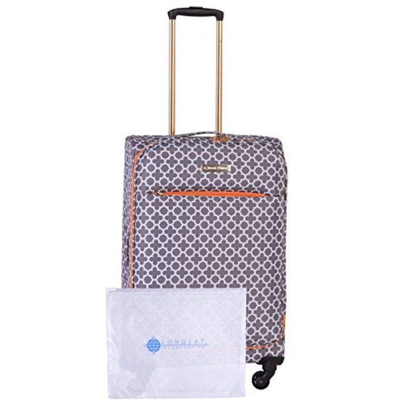 Jenni Chan Medley 2-Piece Set 24" Upright Spinner +311 Bag, Grey
