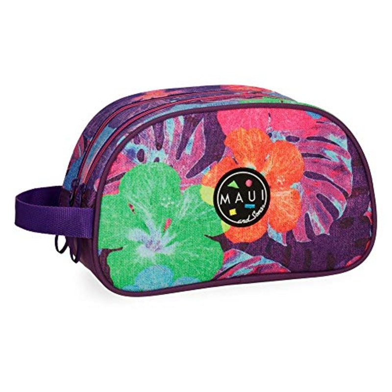 Maui & Sons Paradise Beauty Case, 26 cm, 4.58 liters, Multicolour (Multicolor)
